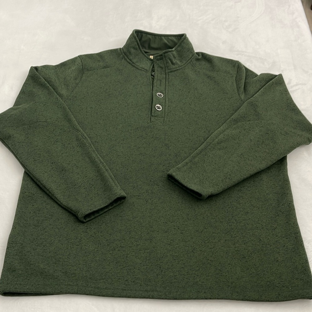 REDHEAD PULLOVER MENS CREW NECK SWEATER SIZE XXL. DARK GREEN